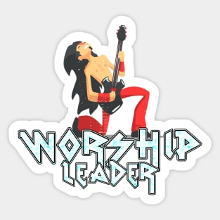 Worship Leader Guitarist Sticker